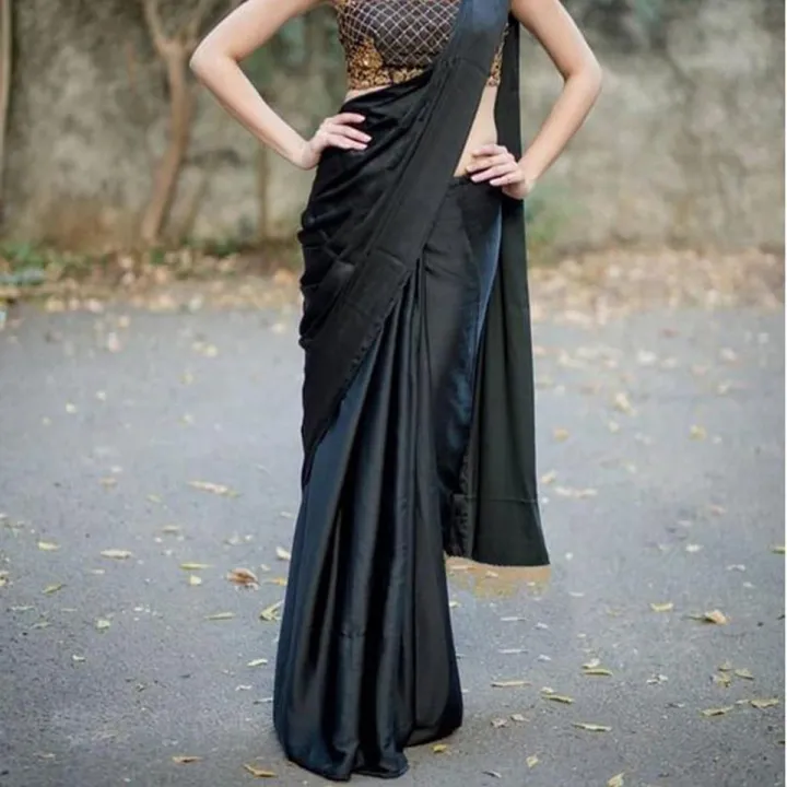 Japani Soft Silk Saree for Women – Elegant Black Silk Sari | শাড়ি