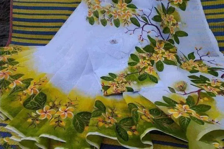 Stylish New Matching Couple Dress – Saree & Panjabi Combo Set for Men & Women