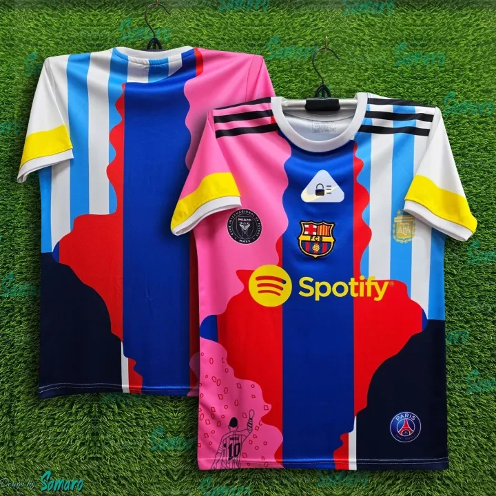 Messi Argentina Football Jersey 2025 – Men’s Half Sleeve T-Shirt