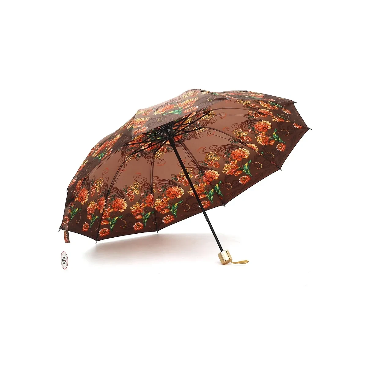 Moon 3-Fold Printed Umbrella – 10 Ribs | Multicolor Windproof Design