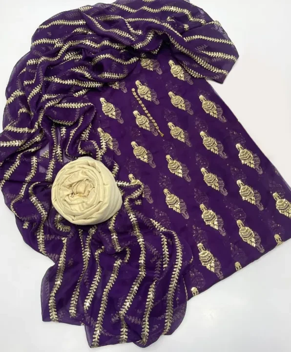 Exclusive Unstitched Georgette Three Piece Collection for Women