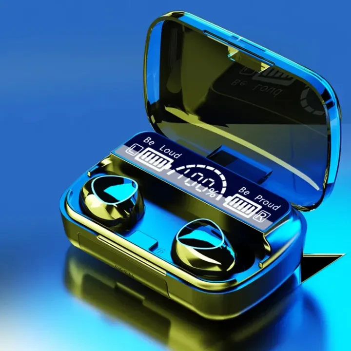 M10 TWS Bluetooth 5.0 Earbuds with 2000mAh Charging Case