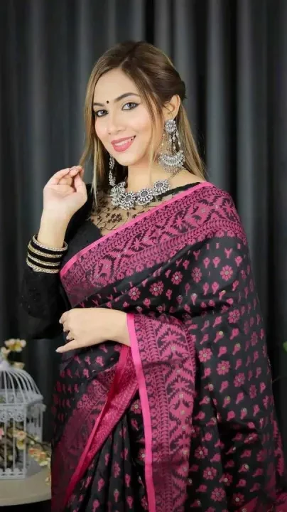 Tangail Half Silk Jamdani Saree Budget Combo Gift Set online in BD