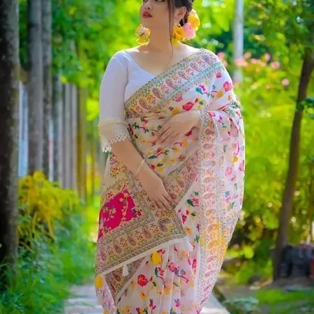 Tangail Tat Trendy Afsan Print Saree for Women – Comfortable All Season Wear