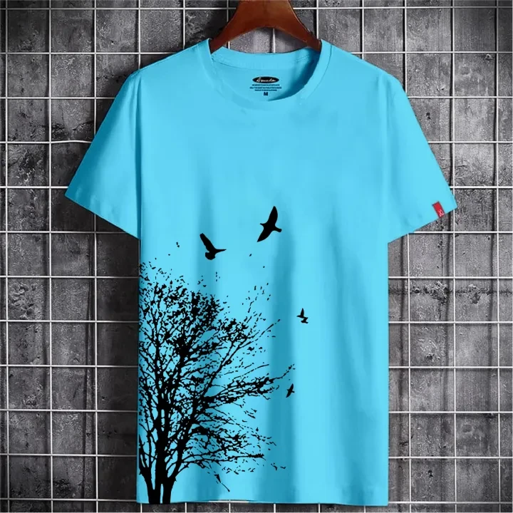 Regular-Fit Mesh Half-Sleeve T-Shirt – Everyday Comfort