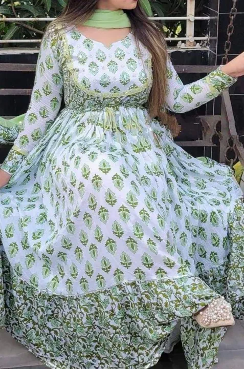 Stylish Linen Fabric Screen Print Kamiz & Orna Set for Women – Elegant 2-Piece Ethnic Party & Casual Wear