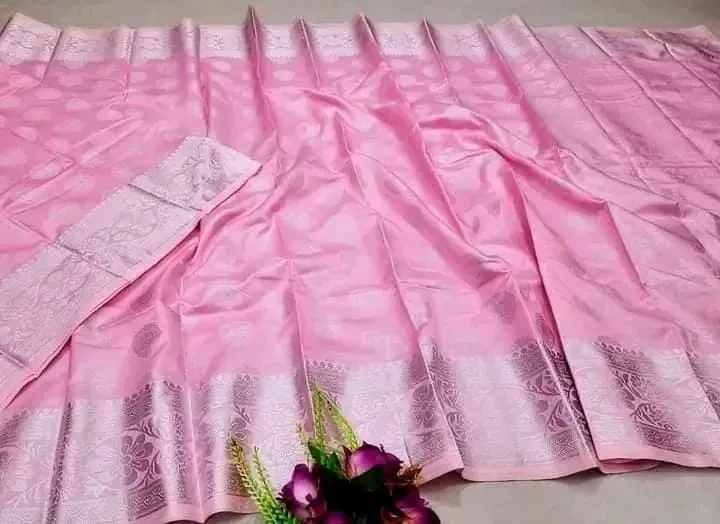 Trendy Tangail Tat Katan Saree – Full Body Thread Work Elegance