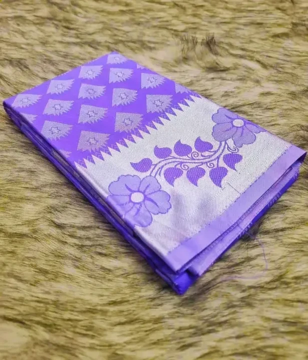 Soft Silk Katan Saree for Women - Tangail Style Multicolor - 1