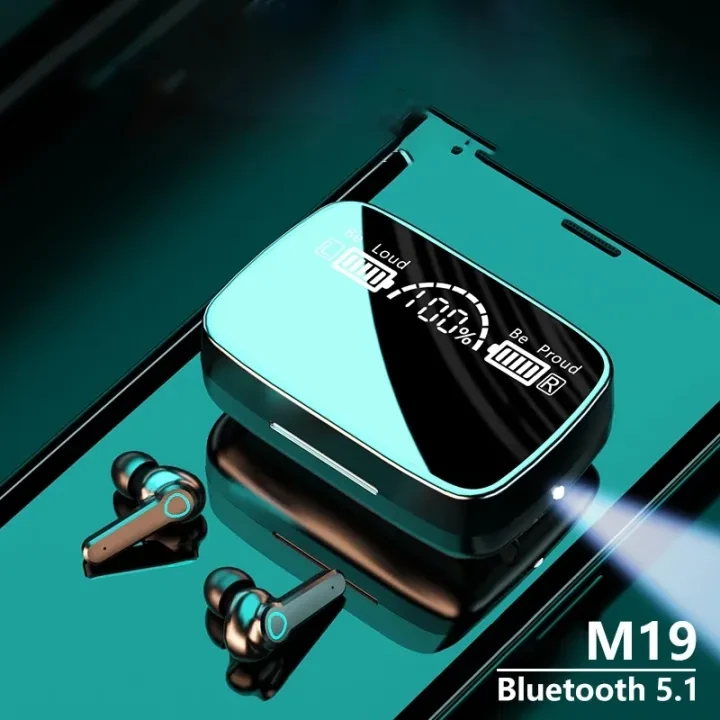 M19 Yerbad TWS Bluetooth 5.1 Earbuds with Touch Control