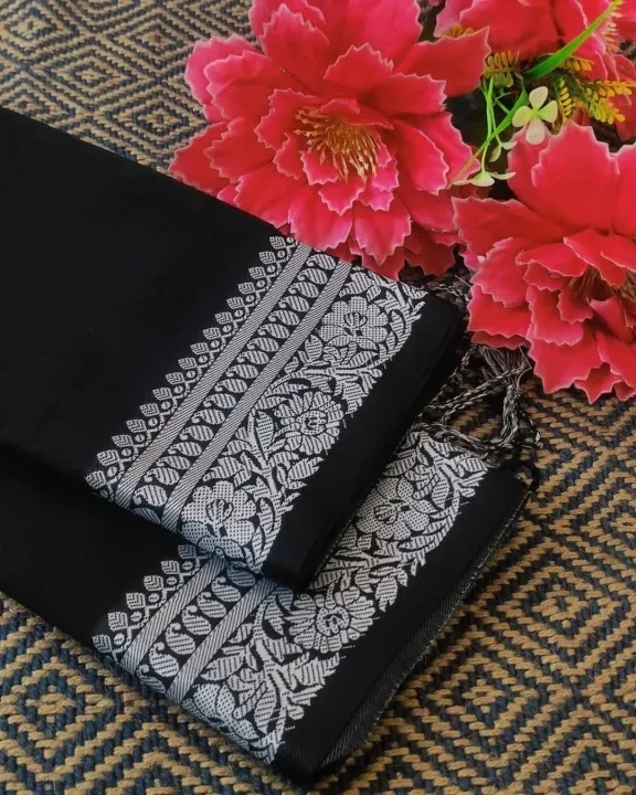 Premium Half Silk Joba Pair Saree for Women - 2