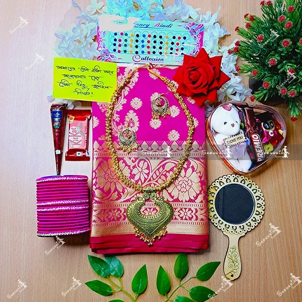 Tangail Katan Saree Premium Combo Gift Set