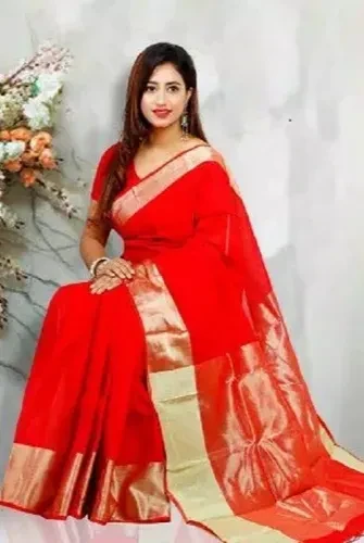 Golden Combination 12 Hand Half Silk Saree for Women