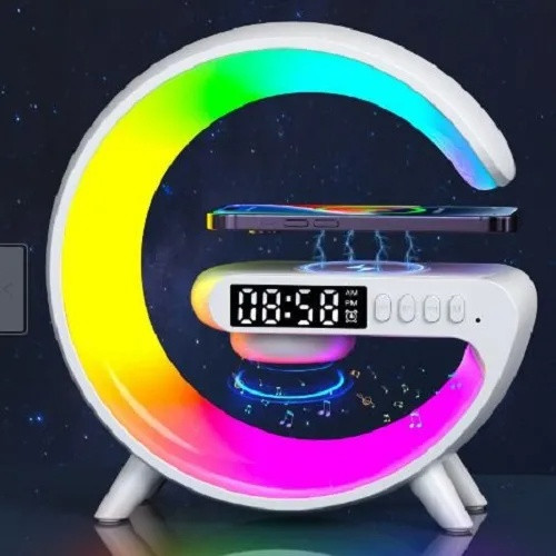 G63 4-in-1 Bluetooth Speaker with Wireless Charger & RGB Light