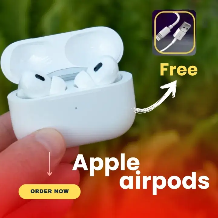 AirPods Pro TWS Wireless Earbuds – High Bass & Long Battery Replica